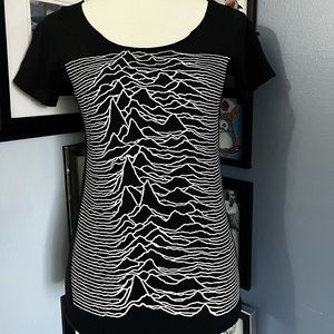 Joy Division Unknown Pleasures Band Shirt Cut Out  Punk Goth
